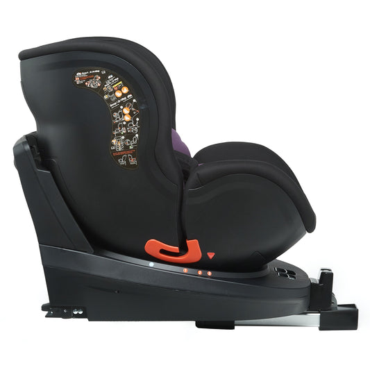 Scaun auto Profesional dedicat pentru copil, BABY JOLIE PRESTIGE LUXURY IDL Collection ,picior telescopic stabil, Pentru 3 grupe de greutate intre 0-36 Kg, Tehnologie ISOFIX , Rotire 360 grade cu Reglarea pozitiei de somn, Violet