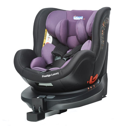 Scaun auto Profesional dedicat pentru copil, BABY JOLIE PRESTIGE LUXURY IDL Collection ,picior telescopic stabil, Pentru 3 grupe de greutate intre 0-36 Kg, Tehnologie ISOFIX , Rotire 360 grade cu Reglarea pozitiei de somn, Violet