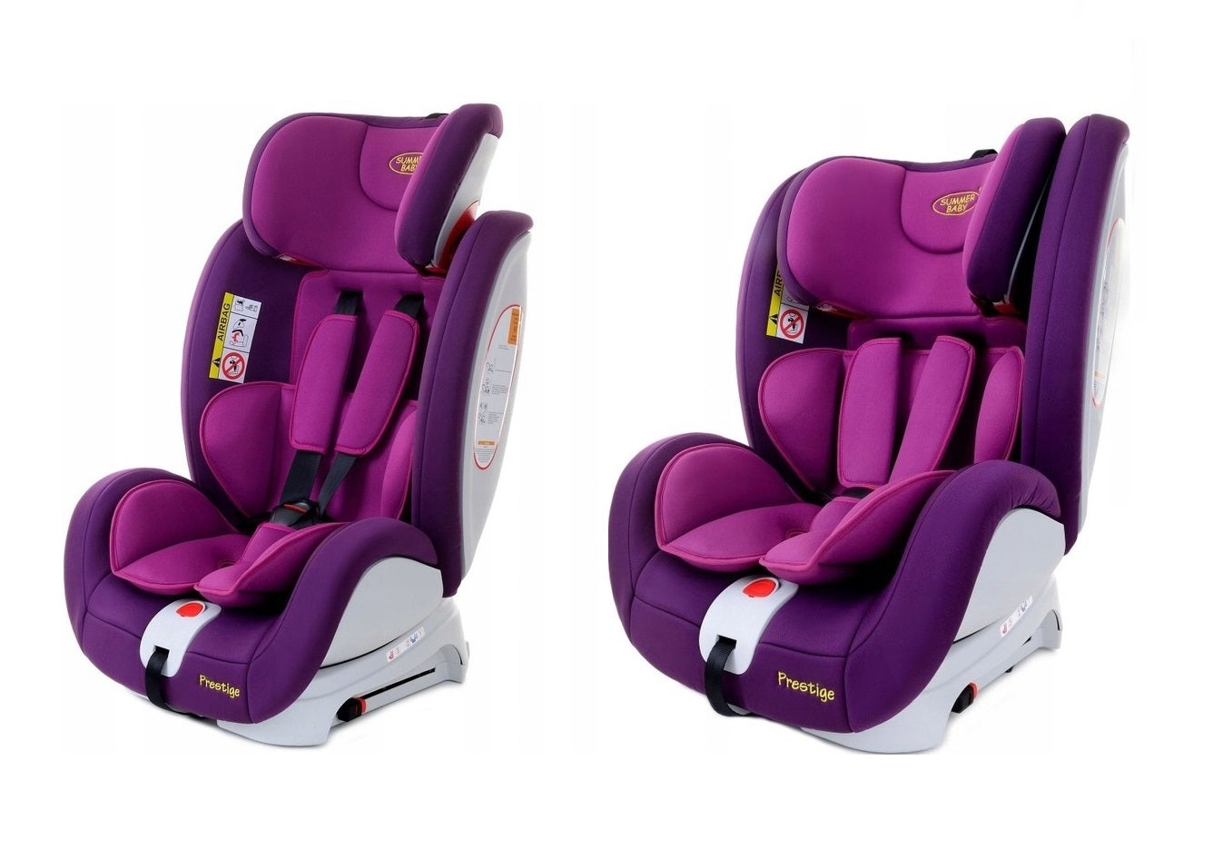 Scaun auto Profesional dedicat pentru copil, BABY JOLIE PRESTIGE IDL Collection , Pentru 3 grupe de greutate intre 0-36 Kg, Tehnologie ISOFIX si Centura TOP TETHER, Rotire 360 grade cu Reglarea pozitiei de somn si a inaltimii tetierei, Violet