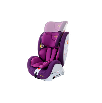 Scaun auto Profesional dedicat pentru copil, BABY JOLIE PRESTIGE IDL Collection , Pentru 3 grupe de greutate intre 0-36 Kg, Tehnologie ISOFIX si Centura TOP TETHER, Rotire 360 grade cu Reglarea pozitiei de somn si a inaltimii tetierei, Violet