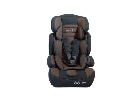 Scaun auto PROFESIONAL pentru copil , Prince Junior Brown , Model 2018 , Pentru 3 grupe de greutate intre 9-36 kg, , Culoare Negru-Maro, ce asigura maximul de siguranta si confort pentru copilul dumneavoastra, ideal pentru calatorii