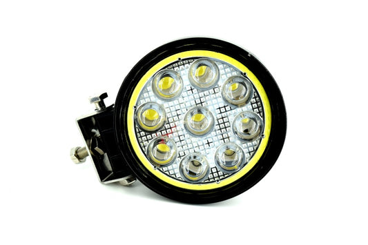 Proiector LED CH07-02 rotund 27W cu angel eyes Spot Beam 30 12/24V
