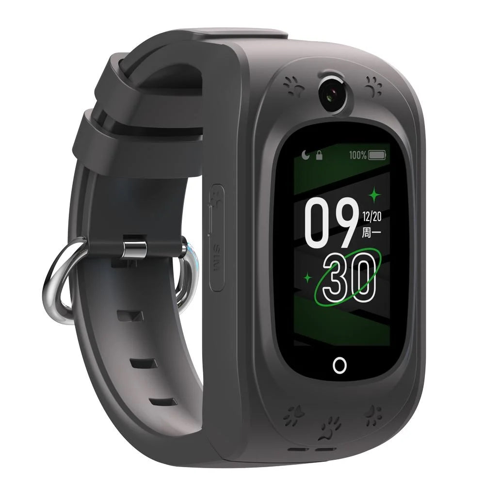 Ceas SmartWatch Pentru Copii ProKids idealStore, Ecran Tactil Color 1.14 inch, Functie Telefon, Apel Video, Interactiune Vocala Inteligenta, Monitorizare GPS in Timp Real, Buton SOS, Istoric Traseu, Alarma Perimetru de Securitate, Wifi/Bluetooth, Negru