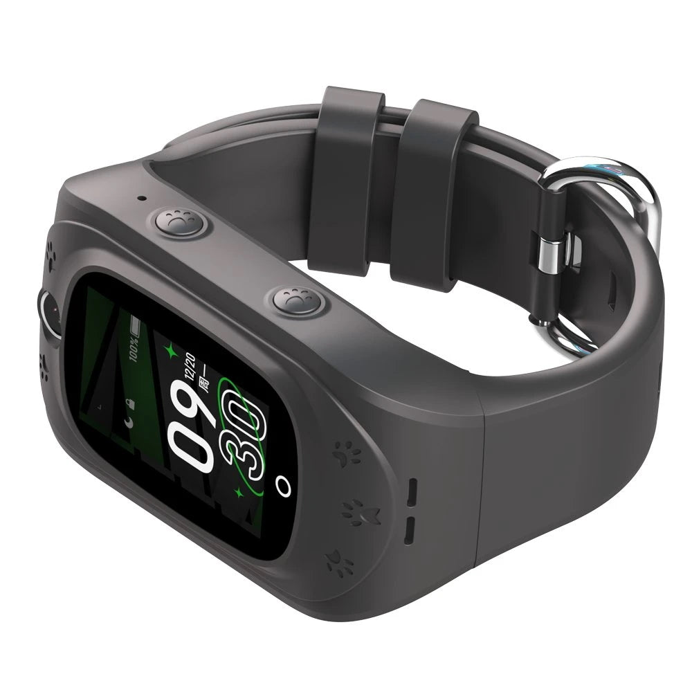 Ceas SmartWatch Pentru Copii ProKids idealStore, Ecran Tactil Color 1.14 inch, Functie Telefon, Apel Video, Interactiune Vocala Inteligenta, Monitorizare GPS in Timp Real, Buton SOS, Istoric Traseu, Alarma Perimetru de Securitate, Wifi/Bluetooth, Negru