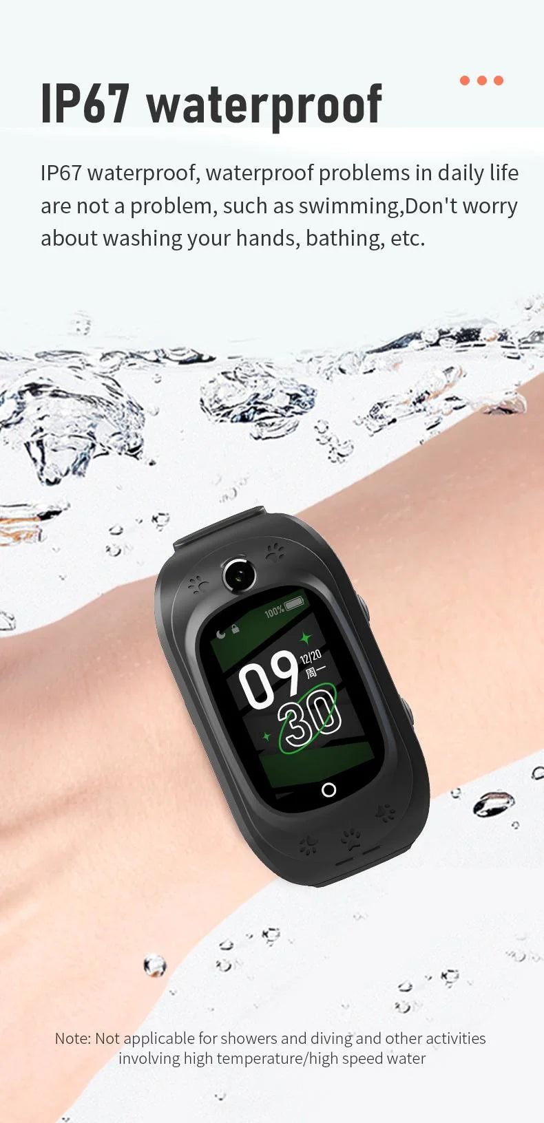 Ceas SmartWatch Pentru Copii ProKids idealStore, Ecran Tactil Color 1.14 inch, Functie Telefon, Apel Video, Interactiune Vocala Inteligenta, Monitorizare GPS in Timp Real, Buton SOS, Istoric Traseu, Alarma Perimetru de Securitate, Wifi/Bluetooth, Albastru