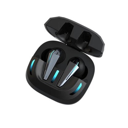 Casti Wireless ProSound IdealStore Fara Fir, Bluetooth 5.1, Autonomie 60h, Control prin Atingere, Afisare digitala Dual LED, Asociere Automata, Microfon incorporat, Baterie 470 mAh, Black Edition Headphone