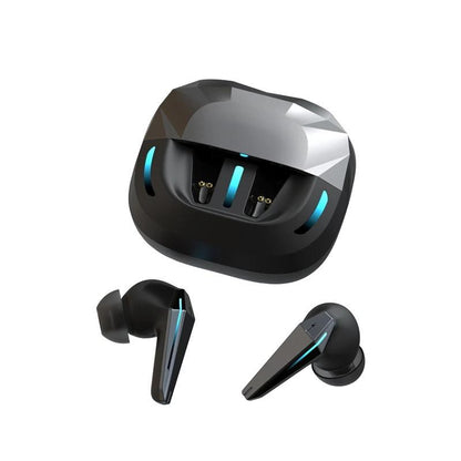 Casti Wireless ProSound IdealStore Fara Fir, Bluetooth 5.1, Autonomie 60h, Control prin Atingere, Afisare digitala Dual LED, Asociere Automata, Microfon incorporat, Baterie 470 mAh, Black Edition Headphone