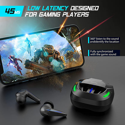 Casti Wireless ProSound IdealStore Fara Fir, Bluetooth 5.1, Autonomie 60h, Control prin Atingere, Afisare digitala Dual LED, Asociere Automata, Microfon incorporat, Baterie 470 mAh, Black Edition Headphone