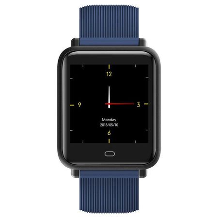 Ceas Smartwatch si Bratara Fitness Qatar 9 Duo, Cu Monitorizare Puls, Pasi, Calorii, Notificare Mesaje, IP67 Waterproof, Culoare Coral Blue, Alaturi de Bratara de Rezerva CADOU