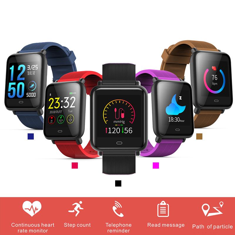 Ceas Smartwatch si Bratara Fitness Qatar 9 Duo, Cu Monitorizare Puls, Pasi, Calorii, Notificare Mesaje, IP67 Waterproof, Culoare Coral Blue, Alaturi de Bratara de Rezerva CADOU