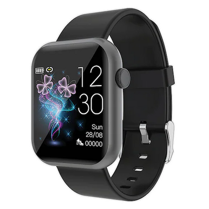 Ceas SmartWatch idealSTORE Refined Legend, Display IPS de 1.3 inch 2,5D cu margini curbate, Bratara de silicon, IP67, Monitorizeaza ritmul cardiac, Tensiunea arteriala, Oxigenul din sange, Somnul, Caloriile arse, Negru