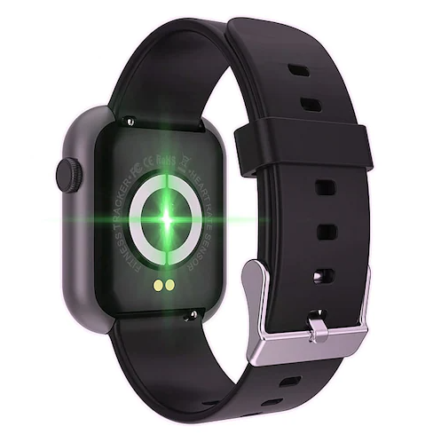 Ceas SmartWatch idealSTORE Refined Legend, Display IPS de 1.3 inch 2,5D cu margini curbate, Bratara de silicon, IP67, Monitorizeaza ritmul cardiac, Tensiunea arteriala, Oxigenul din sange, Somnul, Caloriile arse, Negru