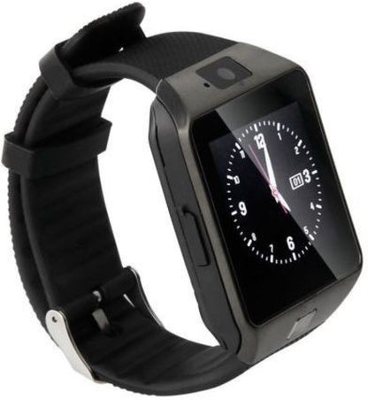 Smartwatch si Telefon Metalic Retro Vibes, cu Card Micro-SD, Conectivizate Bluetooth 4.0, Touchscreen Capacitiv, Notificari WhatsApp, SMS, Apeluri, Camera 1,3 MPX, Monitorizare Somn, Sedentarism, Anti-pierdere, Browser, Facebook, Culoare Negru