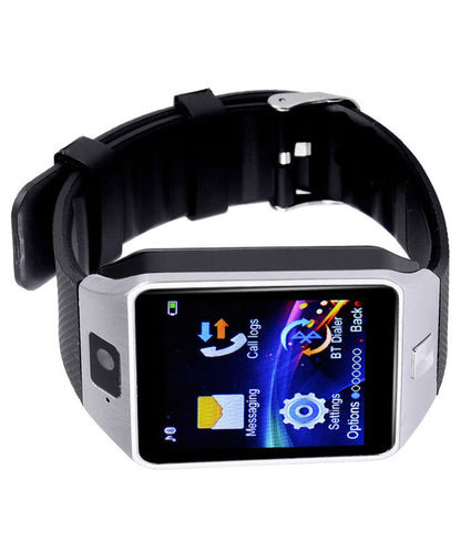 Smartwatch si Telefon Metalic Retro Vibes, cu Card Micro-SD, Conectivizate Bluetooth 4.0, Touchscreen Capacitiv, Notificari WhatsApp, SMS, Apeluri, Camera 1,3 MPX, Monitorizare Somn, Sedentarism, Anti-pierdere, Browser, Facebook, Culoare Argintiu