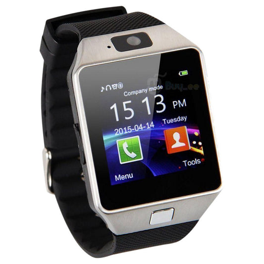 Smartwatch si Telefon Metalic Retro Vibes, cu Card Micro-SD, Conectivizate Bluetooth 4.0, Touchscreen Capacitiv, Notificari WhatsApp, SMS, Apeluri, Camera 1,3 MPX, Monitorizare Somn, Sedentarism, Anti-pierdere, Browser, Facebook, Culoare Argintiu