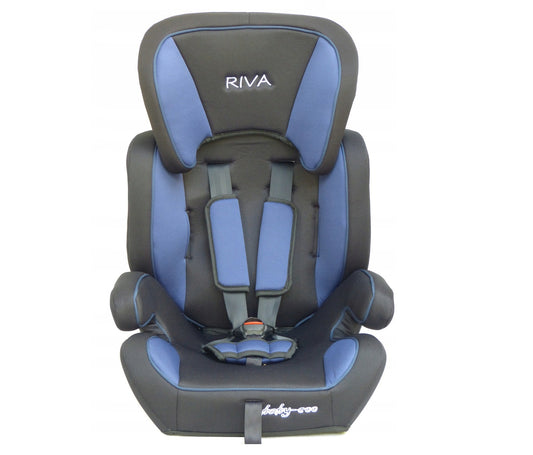 Scaun auto PROFESIONAL pentru copil , Riva Junior Dark Blue , Model 2018 , Pentru 3 grupe de greutate intre 9-36 kg, , Culoare Negru-Albastru Inchis, ce asigura maximul de siguranta si confort pentru copilul dumneavoastra, ideal pentru calatorii