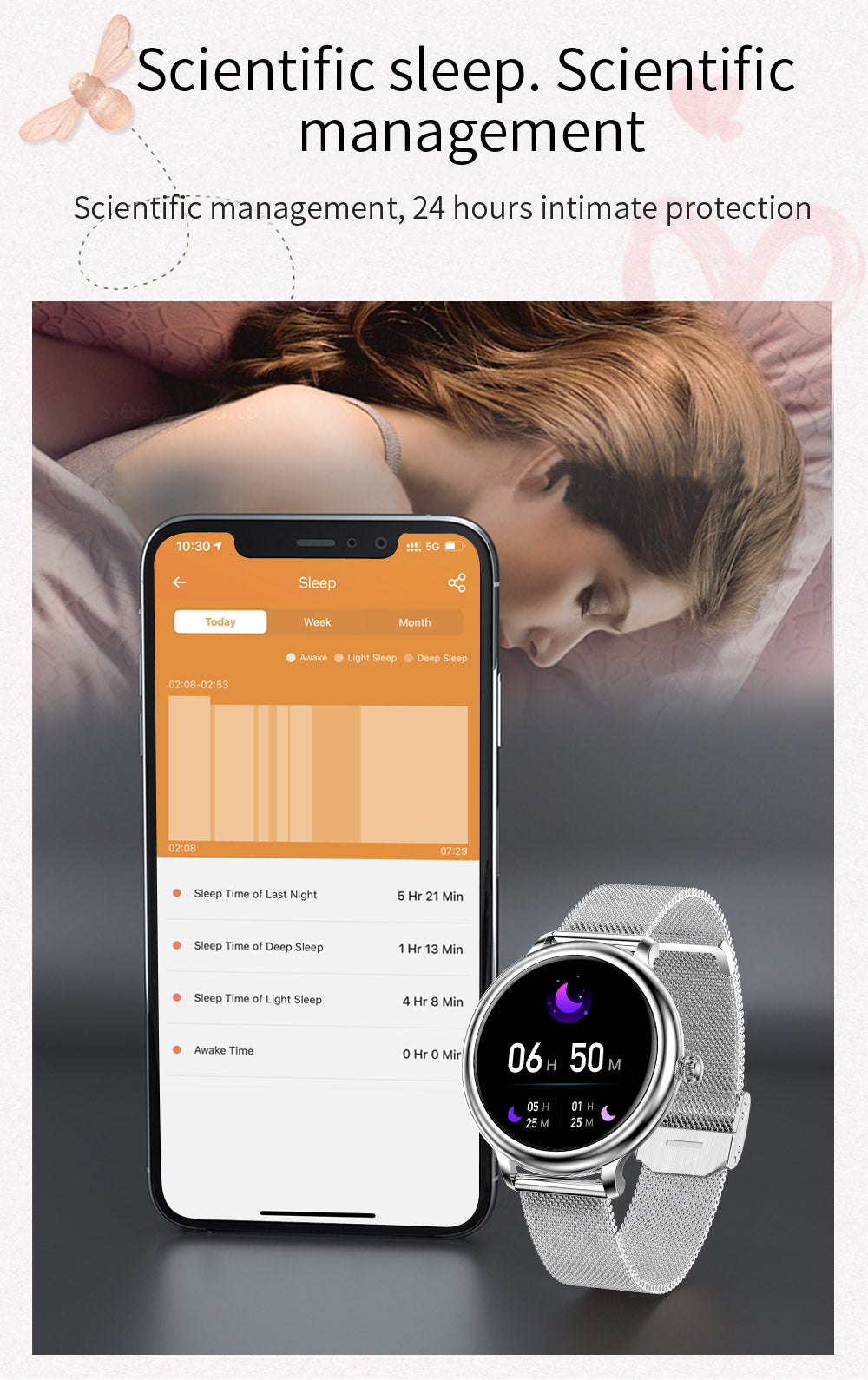 Smartwatch Rubin SILVER IdealStore Full HD, Ecran de 1,09 Inch cu rezolutie 240x240, Monitorizare tensiune arteriala si frecventa cardiaca, Rezistent la apa IP68, Preluare apeluri Bluetooth, Mod multi-sport, Sistem de operare Android sau IOS