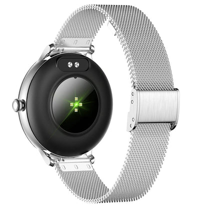 Smartwatch Rubin SILVER IdealStore Full HD, Ecran de 1,09 Inch cu rezolutie 240x240, Monitorizare tensiune arteriala si frecventa cardiaca, Rezistent la apa IP68, Preluare apeluri Bluetooth, Mod multi-sport, Sistem de operare Android sau IOS