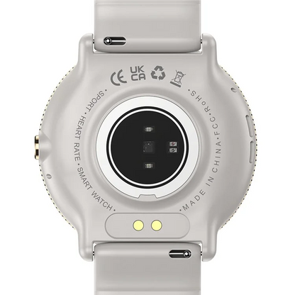 Smartwatch idealSTORE S24Watch, Ecran rotund AMOLED, Apel Bluetooth, Monitorizare Ritm Cardiac si Stare de Sanatate, Multi-Sport, Monitor Somn, Ceas cu afisaj Permanent, Memento Aplicatii Sociale, Senzor Optic Masurare Oxigen, Bratara din Silicon Neagra