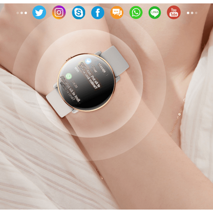 Smartwatch idealSTORE S24Watch, Ecran rotund AMOLED, Apel Bluetooth, Monitorizare Ritm Cardiac si Stare de Sanatate, Multi-Sport, Monitor Somn, Ceas cu afisaj Permanent, Memento Aplicatii Sociale, Senzor Optic Masurare Oxigen, Bratara din Silicon Gri