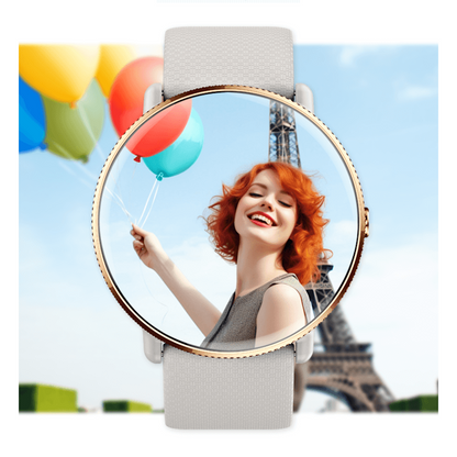 Smartwatch idealSTORE S24Watch, Ecran rotund AMOLED, Apel Bluetooth, Monitorizare Ritm Cardiac si Stare de Sanatate, Multi-Sport, Monitor Somn, Ceas cu afisaj Permanent, Memento Aplicatii Sociale, Senzor Optic Masurare Oxigen, Bratara din Silicon Gri