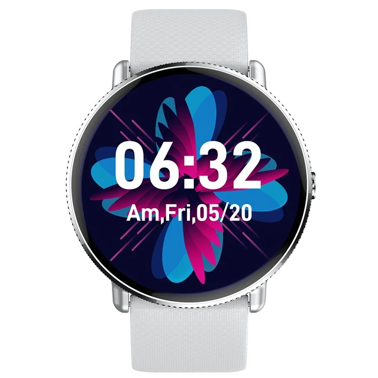 Smartwatch idealSTORE S24Watch, Ecran rotund AMOLED, Apel Bluetooth, Monitorizare Ritm Cardiac si Stare de Sanatate, Multi-Sport, Monitor Somn, Ceas cu afisaj Permanent, Memento Aplicatii Sociale, Senzor Optic Masurare Oxigen, Bratara din Silicon Gri