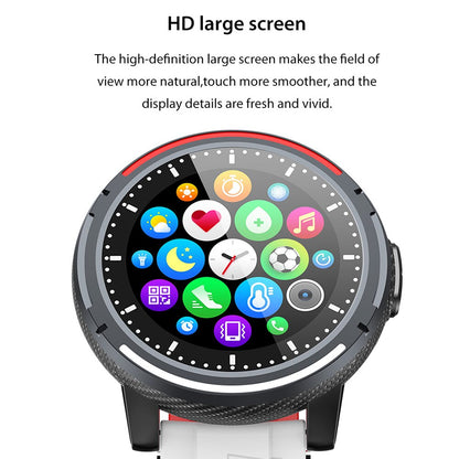 Ceas SmartWatch SUPER FASHION 26 idealSTORE, Ecran color IPS, Compatibilitate Android-IOS, Display 1.28 inch, Monitorizeaza, Ritmul cardiac, Tensiunea arteriala, Oxigenul din sange, Somnul, Caloriile arse, IP 67 WATERPROOF, Pedometru, Culoare Red