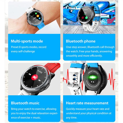 Ceas SmartWatch SUPER FASHION 26 idealSTORE, Ecran color IPS, Compatibilitate Android-IOS, Display 1.28 inch, Monitorizeaza, Ritmul cardiac, Tensiunea arteriala, Oxigenul din sange, Somnul, Caloriile arse, IP 67 WATERPROOF, Pedometru, Culoare Red