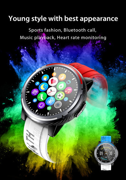 Ceas SmartWatch SUPER FASHION 26 idealSTORE, Ecran color IPS, Compatibilitate Android-IOS, Display 1.28 inch, Monitorizeaza, Ritmul cardiac, Tensiunea arteriala, Oxigenul din sange, Somnul, Caloriile arse, IP 67 WATERPROOF, Pedometru, Culoare Red