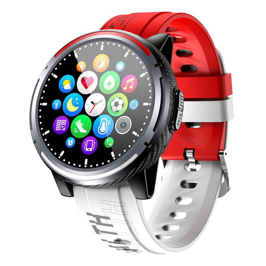 Ceas SmartWatch SUPER FASHION 26 idealSTORE, Ecran color IPS, Compatibilitate Android-IOS, Display 1.28 inch, Monitorizeaza, Ritmul cardiac, Tensiunea arteriala, Oxigenul din sange, Somnul, Caloriile arse, IP 67 WATERPROOF, Pedometru, Culoare Red