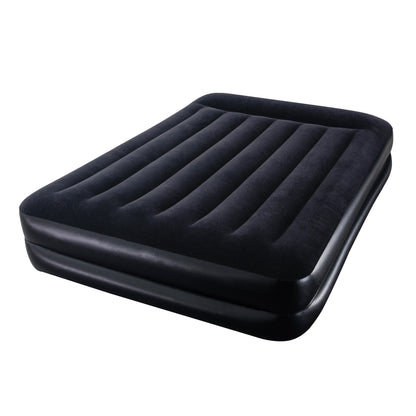 Saltea gonflabila pentru camping IDL Sleep High Delux cu pompa electrica, pentru 2 persoane, 203x152x46, fabricata din material rezistent