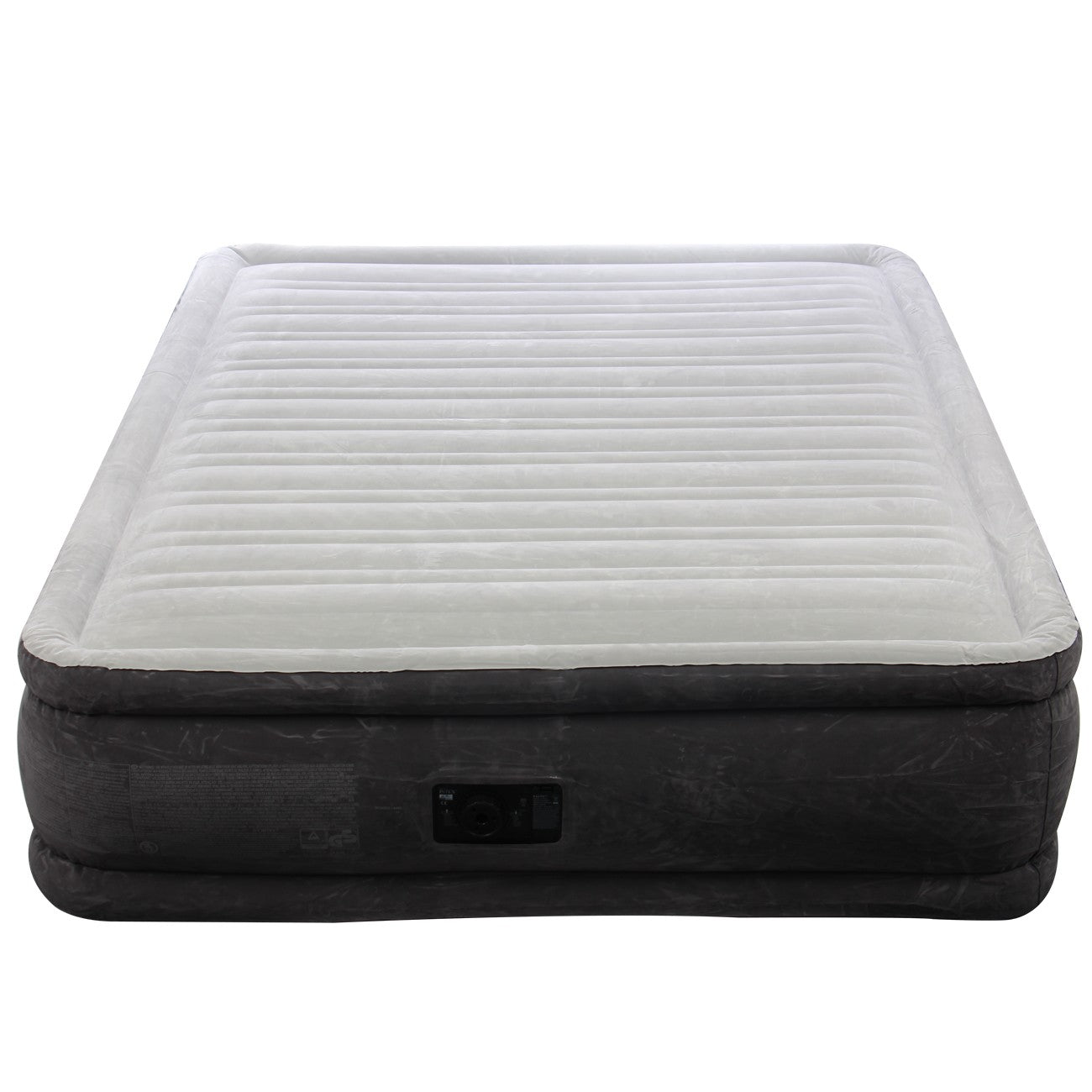 Saltea gonflabila pentru camping IDL FiberTech cu pompa electrica, pentru 2 persoane, 203x152x46, fabricata din material rezistent si poliester