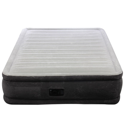 Saltea gonflabila pentru camping IDL FiberTech cu pompa electrica, pentru 2 persoane, 203x152x46, fabricata din material rezistent si poliester