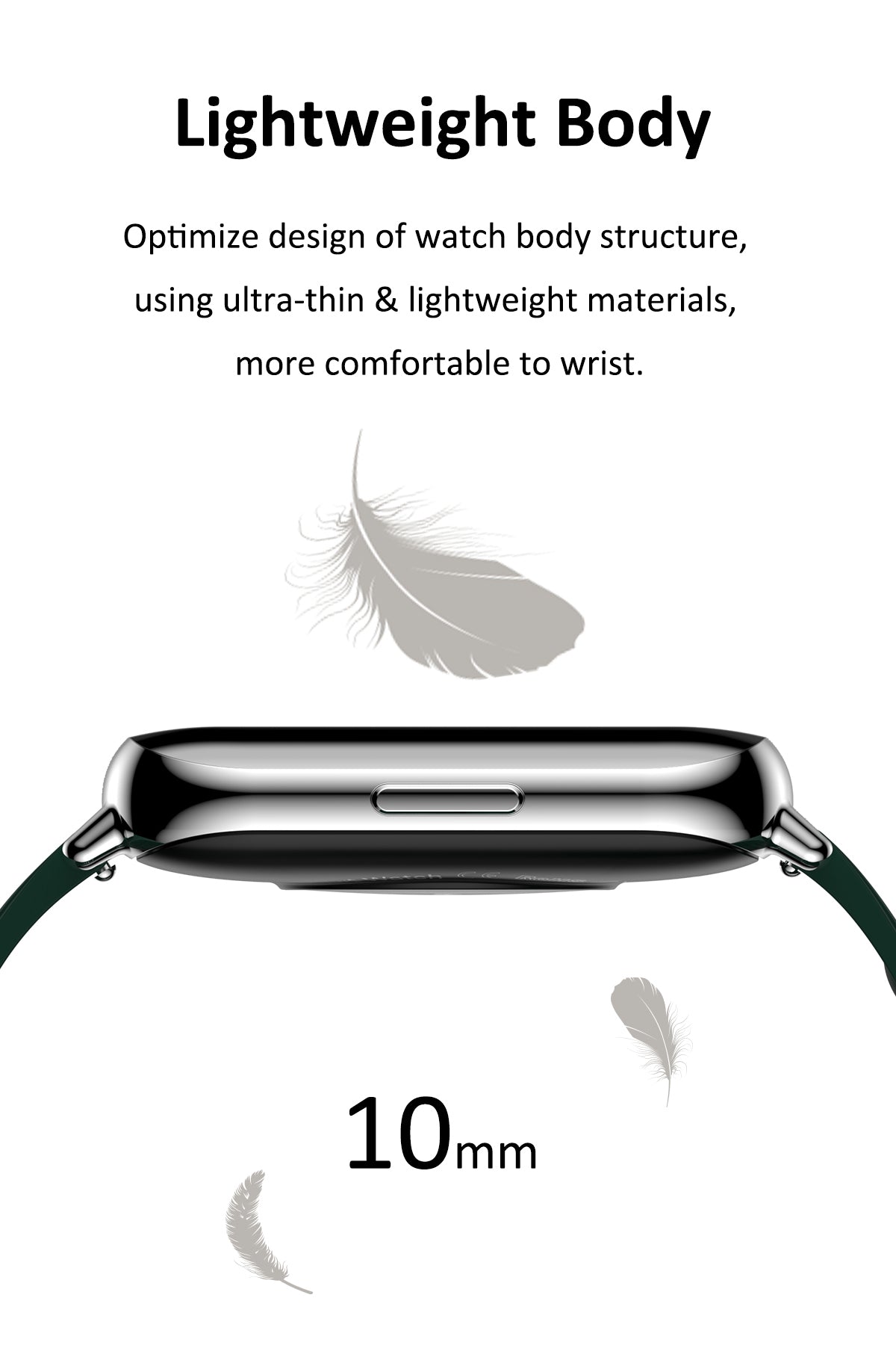 Ceas SmartWatch Saphir idealStore, Ecran HD 1.69 inch, Notificari Apeluri/Mesaje, Monitorizare Ritm Cardiac si Tensiune Arteriala, Compatibil iOS/Android, Negru