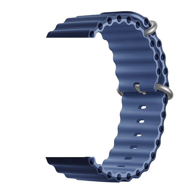 Bratara XStrap compatibila Smartwatch Ultra Watch IdealStore, Silicon rezistent, Fara cusaturi, Dimensiune 49 mm, Blue Edition