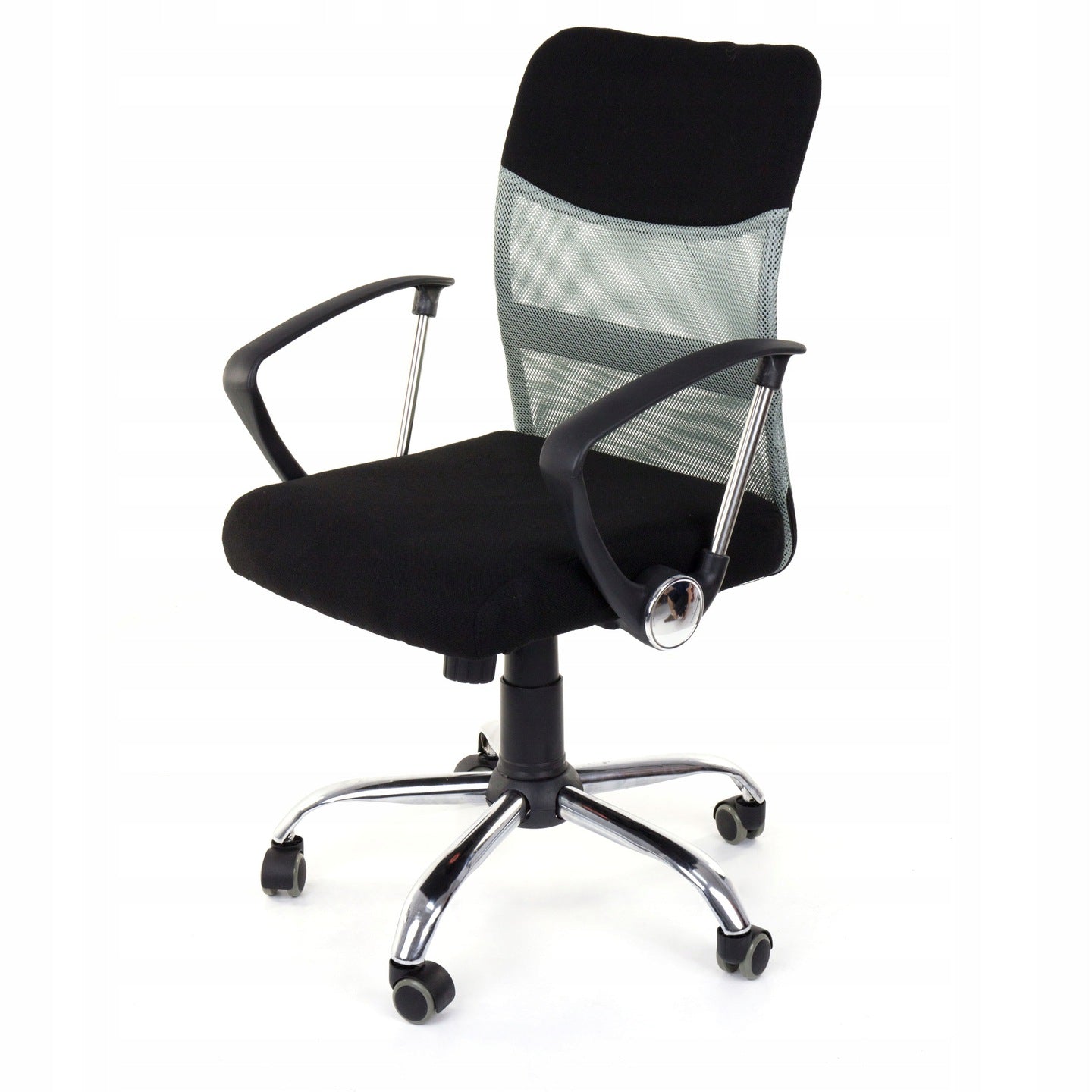 Scaun de Birou pivotant idealSTORE Viper Smart Collection, Echipat cu mecanism TILT, Baza metalica, Negru