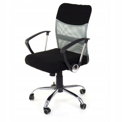 Scaun de Birou pivotant idealSTORE Viper Smart Collection, Echipat cu mecanism TILT, Baza metalica, Negru