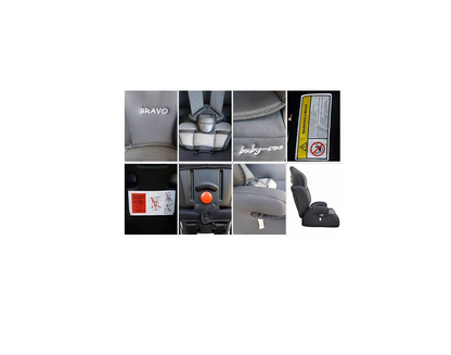 Scaun auto PROFESIONAL pentru copil Bravo Junior Blue, Model Deluxe, Pentru 3 grupe de greutate intre 9-36 KG,, Culoare Negru-Albastru, ce asigura maximul de siguranta si confort pentru copilul dumneavoastra, ideal pentru calatorii