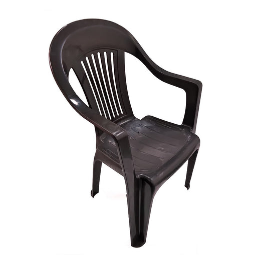 Scaun pentru gradina, Sole, material plastic, culoare maro, rezistent la umiditate, intretinere usoara, 58 x 58 x 87,5 cm