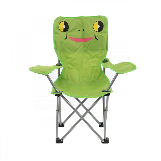 Scaun camping, pliant verde, pentru copii, 33 x 33 x 60 cm, prevazut cu husa de transport