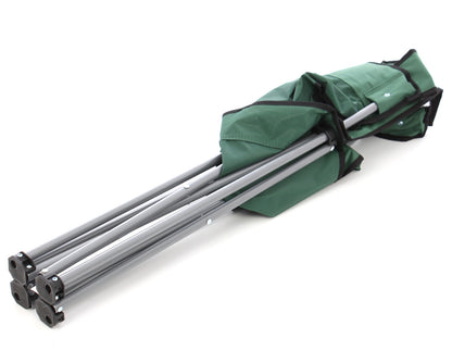 Scaun camping pliant IDL SummerTime Green Hornet, cu structura metalica, Culoare verde, Suport Pahar cu plasa, Dimensiuni 52 x 52 x 80 cm