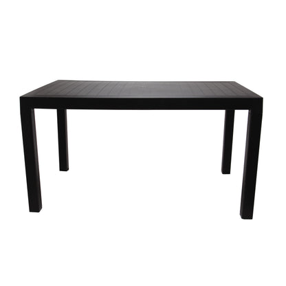 Set Masa cu 6 Scaune idealStore Ratan LUX, pentru Restaurant, Pub, Terasa, Calitate Premium, Masa din Polietilena L 140x l 80x h 75 cm, Scaun din Polietilena L 47 x l 69 x h 85 cm, Model Ratan, Rezistent la Apa, Soare, Inghet, Umezeala, Utilizare Multipla