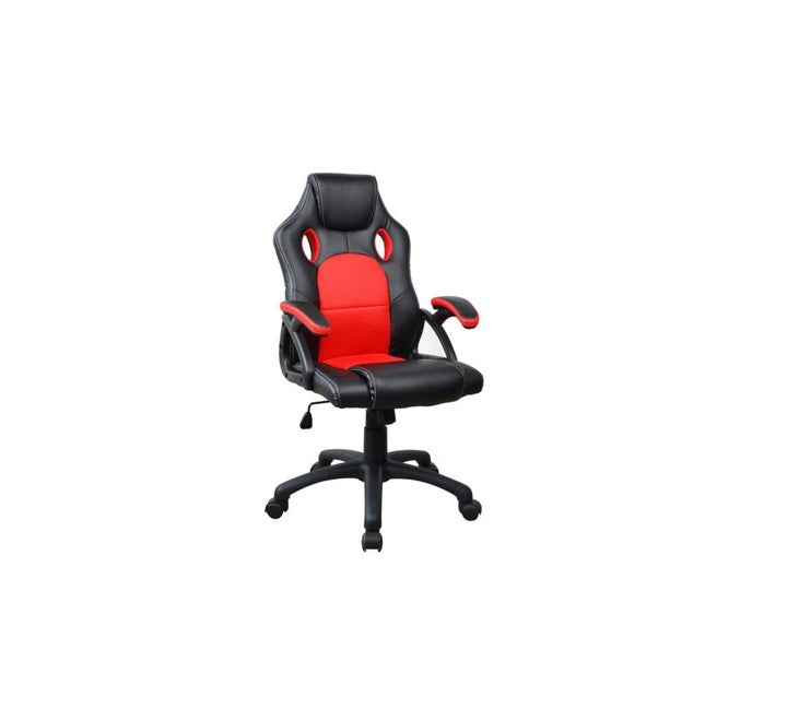 Scaun Gaming Rotativ cu mecanism TILT idealSTORE Smart Armor Red, Proiectat pentru a asigura pozitia si confortul corect al corpului in timpul sedintelor lungi la computer, Design modern, Cotiere moi, Baza solida cu cinci varfuri, Negru-Rosu