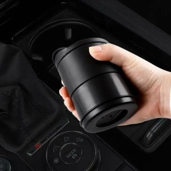 Scrumiera eleganta universala cu iluminare led auto