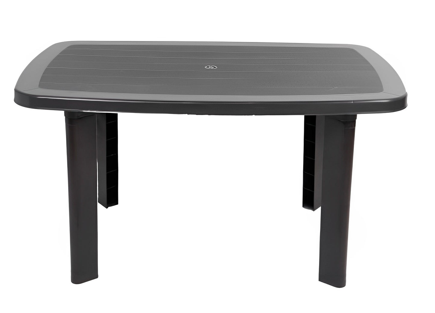 Set Masa cu 6 Scaune de Gradina, Terasa, idealSTORE, Plastic de Inalta Calitate, Polietilena, Dimensiuni masa 135 x 85 x 72 cm, Rezistent la Actiunea Factorilor Atmosferici Nocivi si a Razelor UV, Culoare Maro, Greutatea maxima 120 Kg