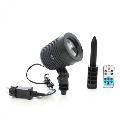 Instalatie Craciun IDL Laser Shower cu telecomanda, pentru iluminarea casei, 9 Functii ce pot oferi un joc de lumini in combinatia de culori rosu si verde