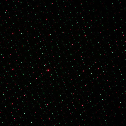 Instalatie Craciun IDL Laser Shower cu telecomanda si microfon pentru iluminarea interioara a locuintei, Efecte multiple, Proiectii de imagini si jocuri de lumini bicolore alaturi de set 12 fundite rosii pentru decorarea bradului