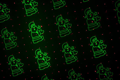 Instalatie Craciun IDL Laser Shower cu Telecomanda ce schimba infatisarea casei realizand diferite proiectii speciale cu lumini in nuante de rosu si verde