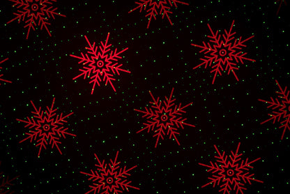 Instalatie Craciun IDL Laser Shower cu Telecomanda ce schimba infatisarea casei realizand diferite proiectii speciale cu lumini in nuante de rosu si verde