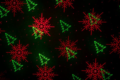 Instalatie Craciun IDL Laser Shower cu Telecomanda ce schimba infatisarea casei realizand diferite proiectii speciale cu lumini in nuante de rosu si verde